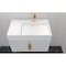 Castello Usa Amazon 30-inch White Right Vanity Set with White Top and Gold Handles CB-MC-30W-GLD-2056R-WH - alternate 8